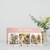 ウィンター ホリデー カード3 写真 コラージュ シーズンカード (スタンド正面)