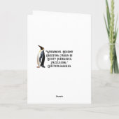 ウィンター・ホリデー・グリーティングカード サンキューカード (裏面)