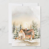 ウィンター ホリデー コテージ オープン ハウス 招待状 (裏面)