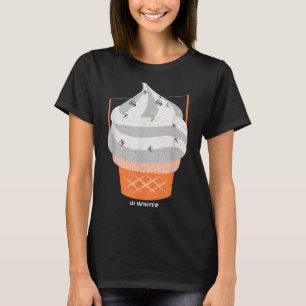 ウィンター・ホリデー・スキー・クリスマス・Xmas・スキー・スキーヤー _2 Tシャツ