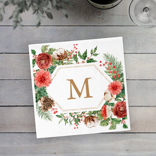 ウィンター ホリデー スタンダードカクテルナプキン