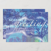 ウィンター ホリデー 家族へのグリーティングカード シーズンカード (正面/裏面)