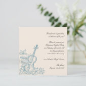 ウィンター・ホワイト・アンド・ブルー・ミュージック・クリスマス・パーティ 招待状 (スタンド正面)