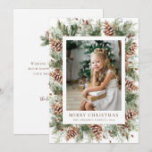 ウィンター ボタニカル ホリデー カード (正面/裏面)