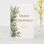 ウィンター・ボタニカ・クリスマス クリスマス カード (黄色い花)