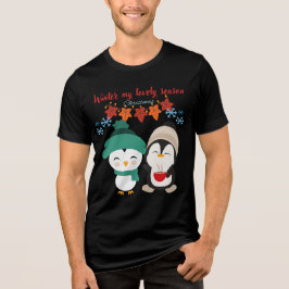 ウィンター マイ ラブリー シーズン - 祝祭的なクリスマスのメンズ トライブレンドTシャツ