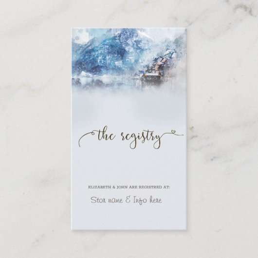 ウィンター マウンテン レイク レジストリー 付属カード エンクロージャーカード (正面)
