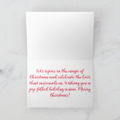 "ウィンター・マーケットのお祭り" カード (内部)