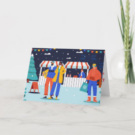 "ウィンター・マーケットのお祭り" カード