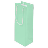 ウィンター ミント 無地 ワインギフトバッグ (正面アングル)
