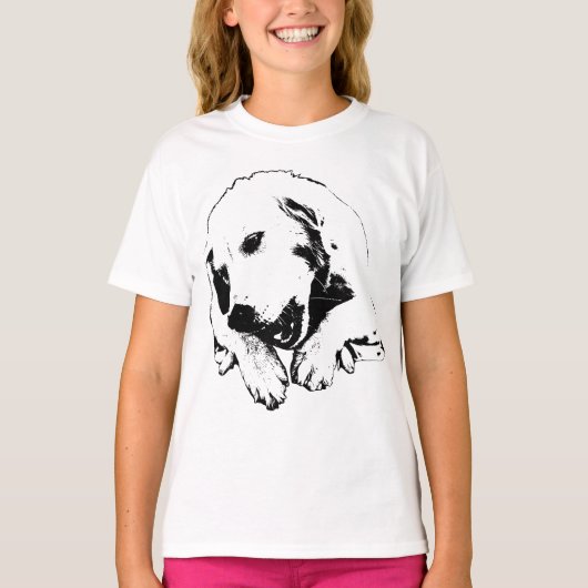 ウィンター・ムードを彩る活き活きとしたライン Tシャツ (正面)