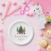 ウィンター メリークリスマス ペーパープレート (パーティー)