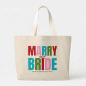 ウィンター メリー＆ブライズスクワッド バチェロレッテ ラージトートバッグ (裏面)