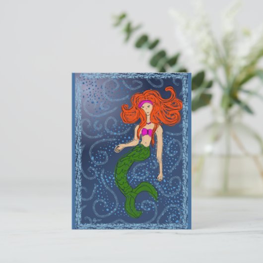 ウィンター・メルメイド・ポストカード ポストカード (スタンド正面)