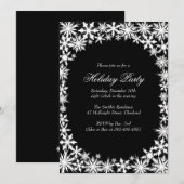 ウィンター ラセ ホリデー パーティー 招待状 (正面/裏面)