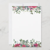 ウィンター・ローズの花輪　クリスマス・イブ・パーティー 招待状 (裏面)