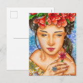 "ウィンター・ワンダーズ:カフィル・リリー" 冬のテーマのポストカード シーズンポストカード (正面/裏面)