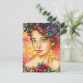 "ウィンター・ワンダーズ:ヘレボルス" 冬のテーマのポストカード シーズンポストカード (スタンド正面)