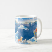 ウィンター・ワンダーズ - 幻想的な山の冒険 コーヒーマグカップ (正面右)