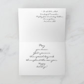 ウィンター ワンダーランドのグリーティング カード (内部)