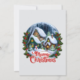 ウィンター・ワンダーランドのスノーグローブ シーズンカード