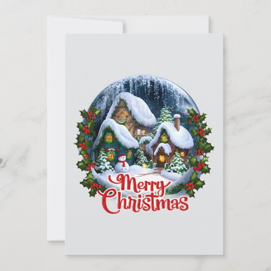 ウィンター・ワンダーランドのスノーグローブ シーズンカード (正面)