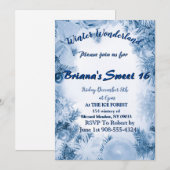 ウィンター・ワンダーランドの招待状 招待状 (正面/裏面)