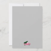 ウィンター ワンダーランドの最初の誕生日招待状 招待状 (裏面)