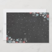 ウィンター·ワンダーランドの誕生日パーティー招待状ボーイ 招待状 (裏面)