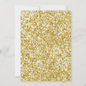 ウィンター ワンダーランドの誕生日招待状 ピンクゴールド 招待状 (裏面)