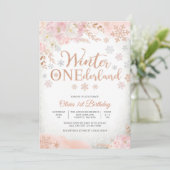 ウィンター ワンダーランドの誕生日招待状 招待状 (スタンド正面)
