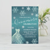 ウィンター・ワンダーランドの雪の結晶　キンセアニエラ 招待状 (スタンド正面)