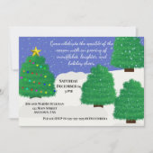 ウィンター・ワンダーランドへのご招待 招待状 (正面)