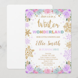 ウィンター ワンダーランド ご招待 招待状