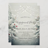 ウィンター ワンダーランド, イルミネーション スノーエンゲージメント 招待状 (正面/裏面)