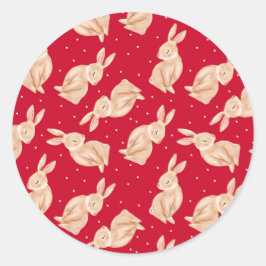 ウィンター・ワンダーランド　ウッドランド・アニマルズ　クリスマス ラウンドシール