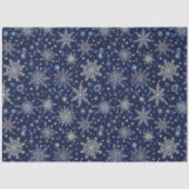 ウィンター ワンダーランド スノーフレーク ラッピング 薄葉紙 (正面)