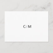 ウィンター・ワンダーランド・スノー・ウェディング　詳細挿入ページ エンクロージャーカード (裏面)