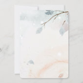 ウィンター ワンダーランド, ツリー ブランチ  ブライダル シャワー   招待状 (裏面)