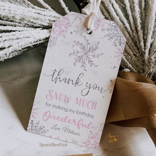 ウィンター・ワンダーランド・バースデー ギフトタグ