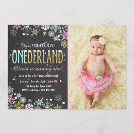 ウィンター·ワンダーランド·バースデー·パーティー·招待状·ガール 招待状