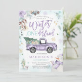 ウィンター ワンダーランド パープル ウィンター トラック スノーマン 招待状 (スタンド正面)