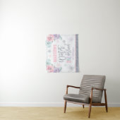 ウィンター ワンダーランド ピンク 1歳の誕生日飾り タペストリー (インサイチュ)