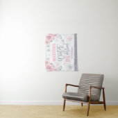 ウィンター ワンダーランド ピンク 1歳の誕生日 装飾 B タペストリー (インサイチュ)