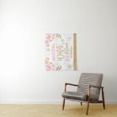 ウィンター ワンダーランド ピンク 1歳誕生日パーティーバナー タペストリー (インサイチュ)