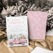 ウィンター・ワンダーランド ファーストバースデー招待状 招待状