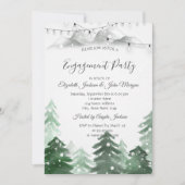 ウィンター・ワンダーランド・フォテスト　ストリング・ライト・エンゲージメント 招待状 (正面)