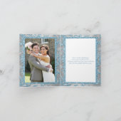 ウィンター ワンダーランド フォト ありがとう ノート カード (内部)