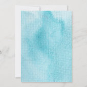 ウィンター ワンダーランド フラワーブライダルシャワー 招待状 (裏面)