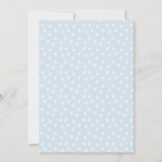 ウィンター ワンダーランド ブルー トラック スノーマン パーティー 招待状 (裏面)